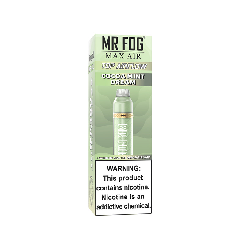 *EXCISED* Mr Fog Max Air Disposable Vape Cocoa Mint Dream 2500 Puffs Box Of 10