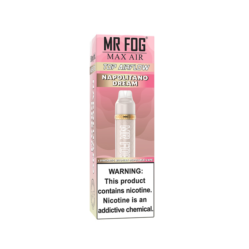 *EXCISED* Mr Fog Max Air Disposable Vape Napolitano Dream 2500 Puffs Box Of 10