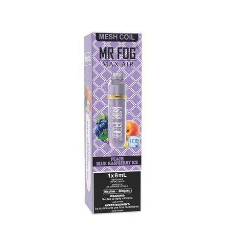 *EXCISED* Mr Fog Max Air Disposable Vape Peach Blue Raspberry Ice 2500 Puffs Box Of 10