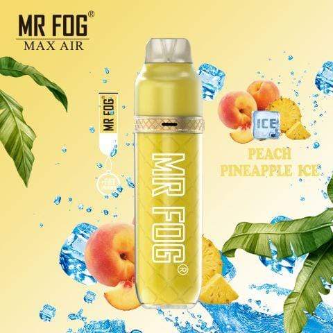 *EXCISED* Mr Fog Max Air Disposable Vape Peach Pineapple Ice 2500 Puffs Box Of 10