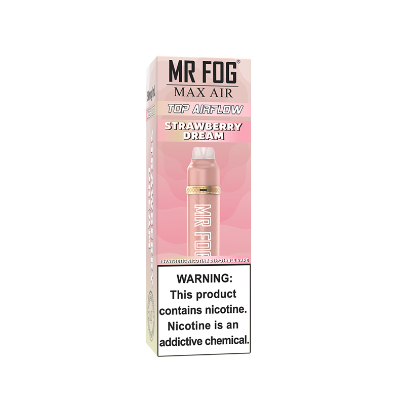 *EXCISED* Mr Fog Max Air Disposable Vape Strawberry Dream 2500 Puffs Box Of 10