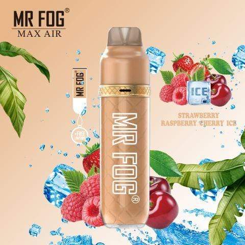 *EXCISED* Mr Fog Max Air Disposable Vape Strawberry Raspberry Cherry Ice 2500 Puffs Box Of 10