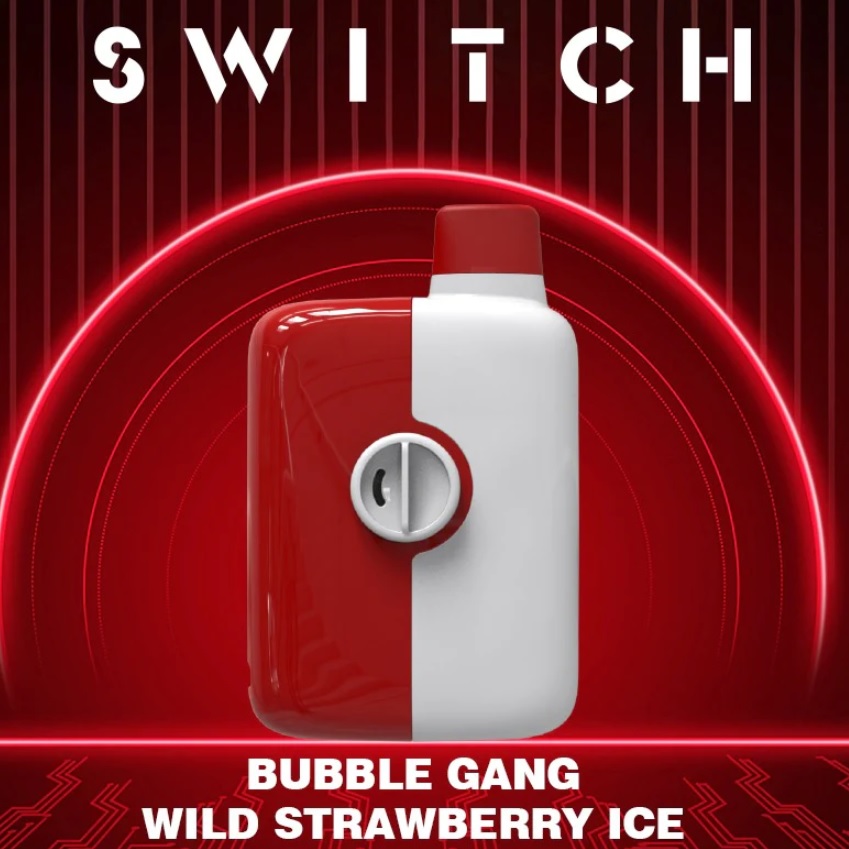 *EXCISED* Mr Fog Switch Disposable Vape Bubble Gang Wild Strawberry Ice 5500 Puffs Box Of 10