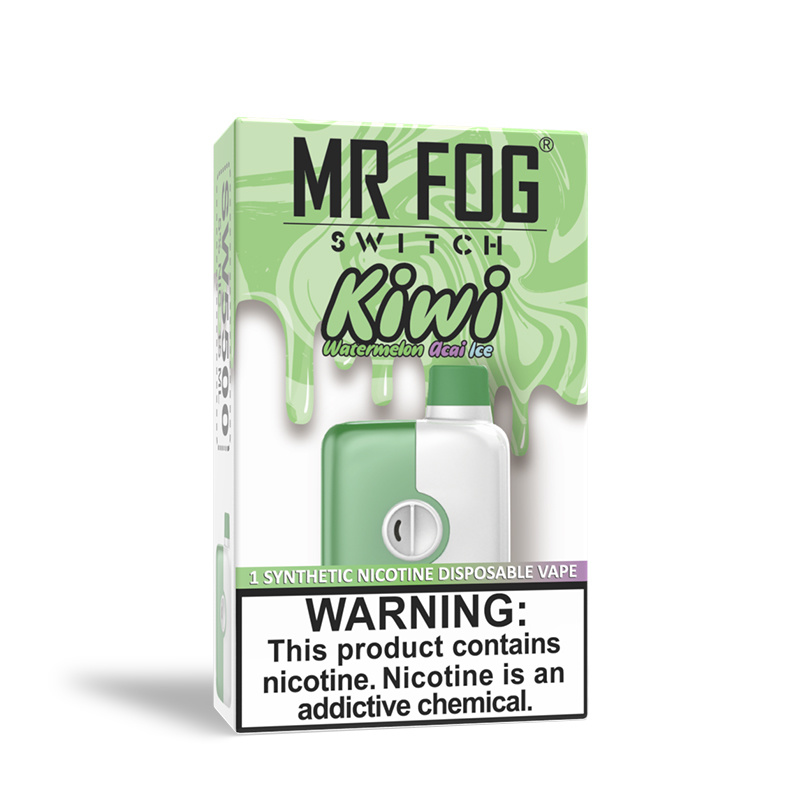 *EXCISED* Mr Fog Switch Disposable Vape Kiwi Watermelon Acai Ice 5500 Puffs Box Of 10