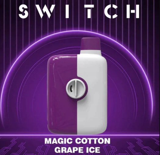 *EXCISED* Mr Fog Switch Disposable Vape Magic Cotton Grape Ice 5500 Puffs Box Of 10