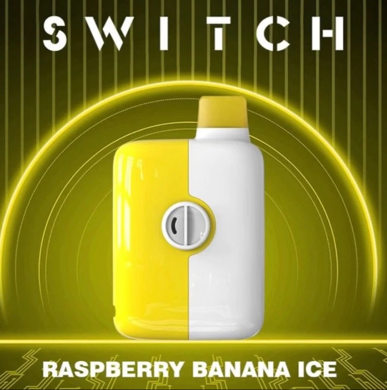 *EXCISED* Mr Fog Switch Disposable Vape Raspberry Banana Ice 5500 Puffs Box Of 10