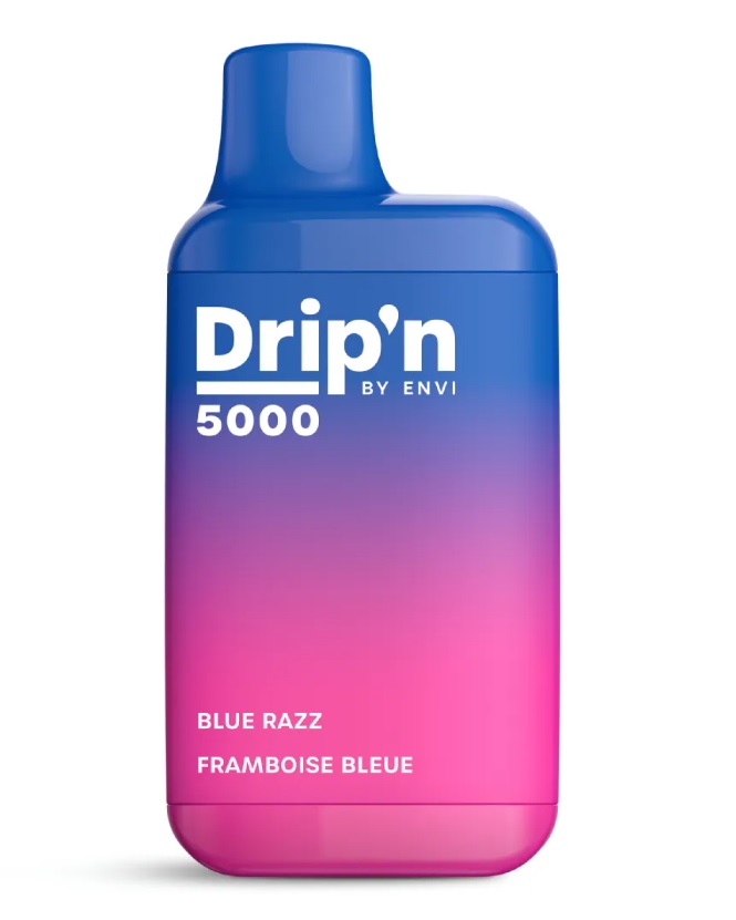*EXCISED* Envi Drip'n Disposable Vape 5000 Puff Blue Razz Box Of 6