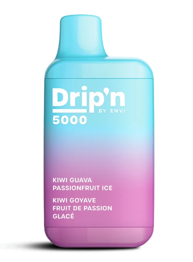 *EXCISED* Envi Drip'n Disposable Vape 5000 Puff Kiwi Guava Passionfruit Box Of 6