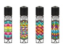 Disposable Lighters Clipper Large Printed Print Crash Tray Of 48