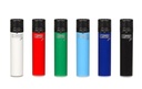 Jet Flame Lighters Clipper Mini Solid Assorted Colors Tray Of 48