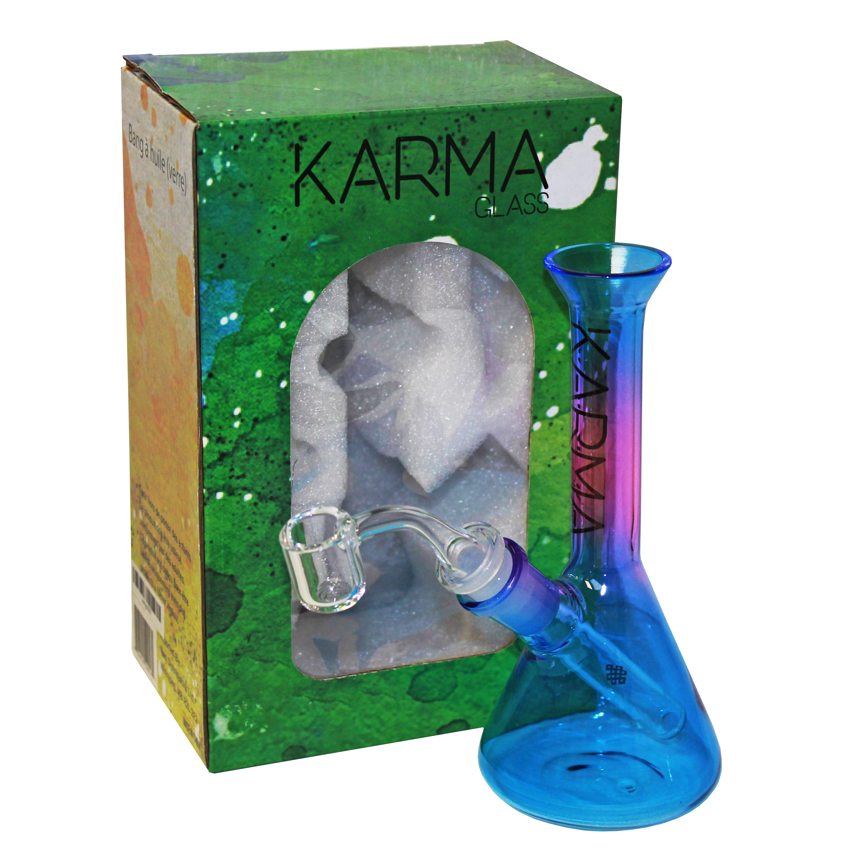 Glass Dab Rig Karma 7" Two Toned Beaker Rig