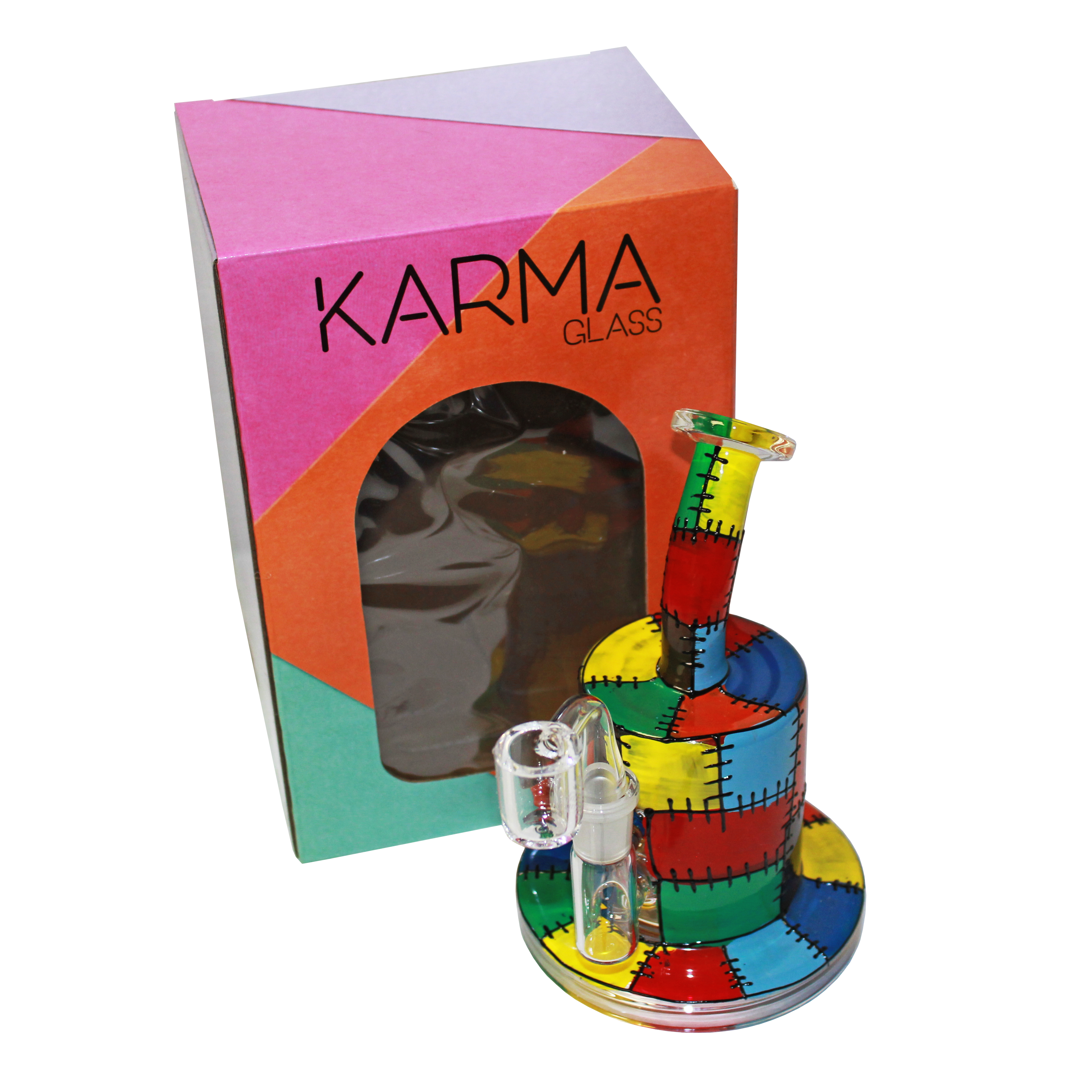 Glass Dab Rig Karma 6" Patches Design Inline