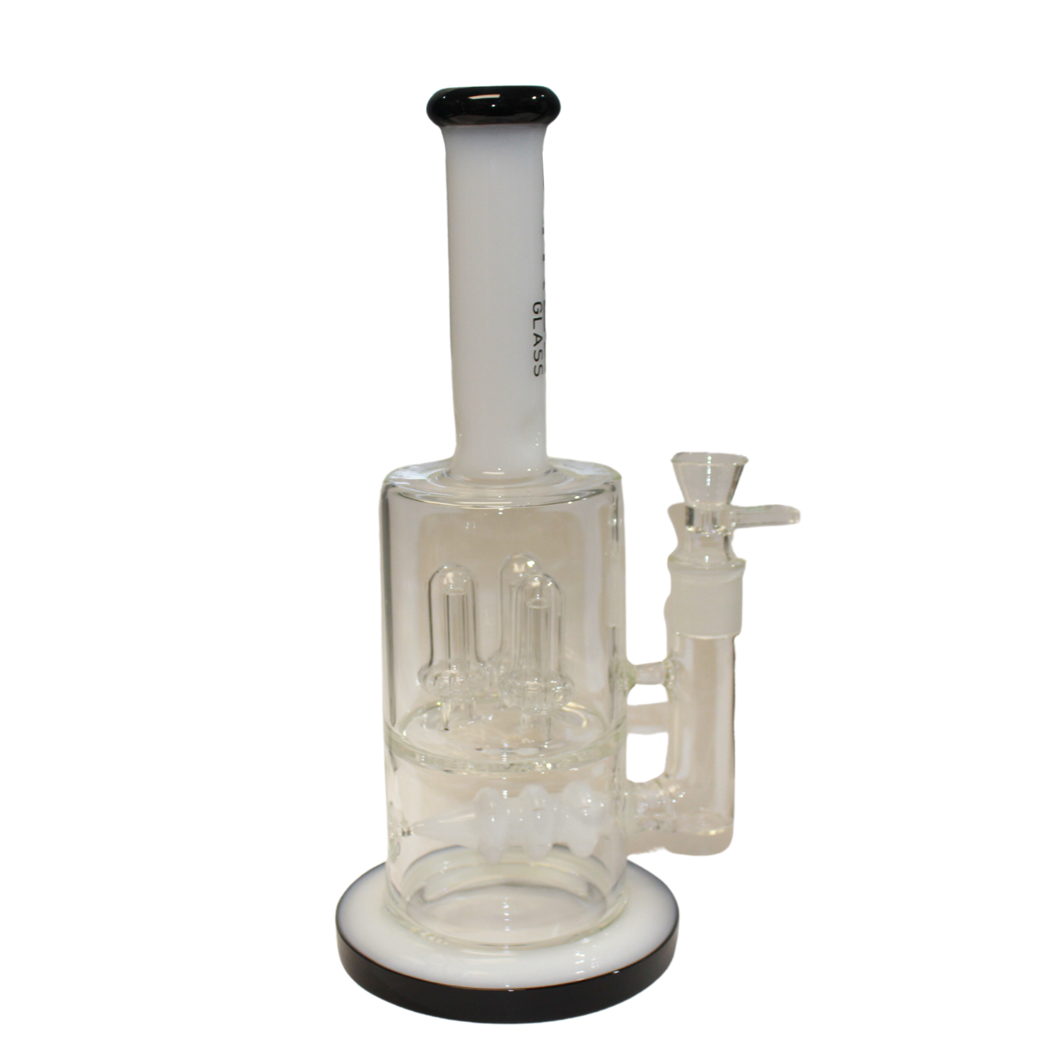 Tree Glass 12" Fat Triple Dome Perc Bong Oreo