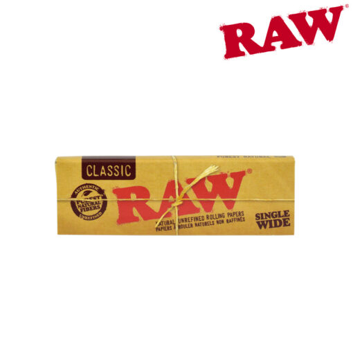 Rolling Papers Raw Classic Single Wide Single Window Box of 50