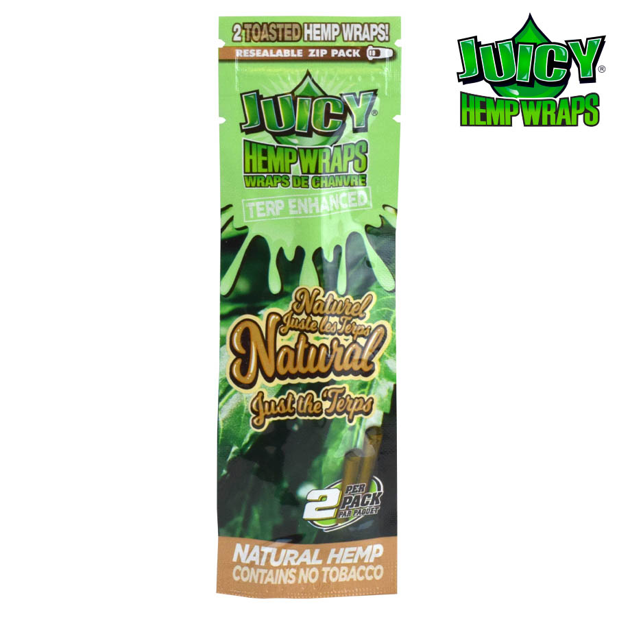 Hemp Wraps Terp Enhanced Juicy Jay Natural Box of 25