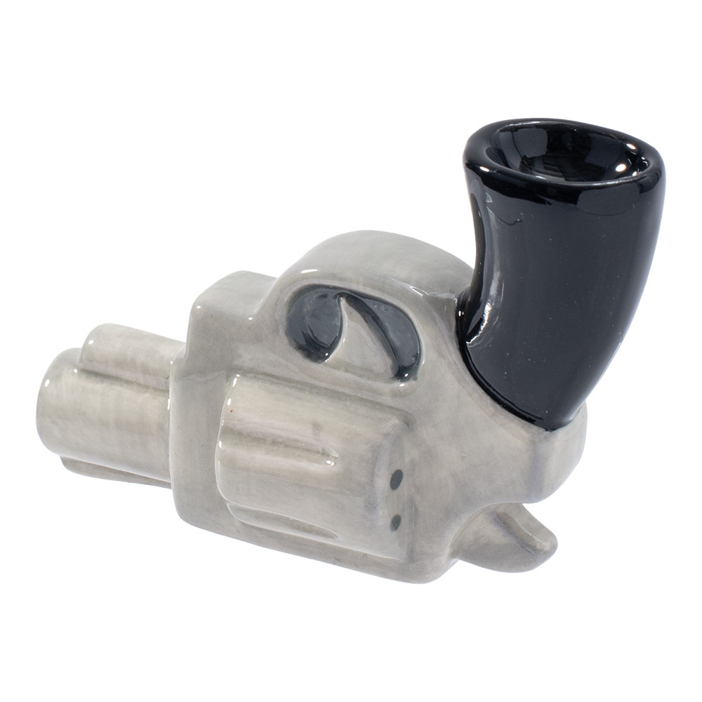 Ceramic Pipe Wacky Bowlz Handgun 4.5"