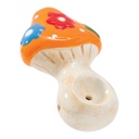 Ceramic Pipe Wacky Bowlz Flower Mushroom 3.75"