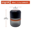 Glass Storage Jar Ongrok Child Resistant 80ml 3.5 gram Pack of 6