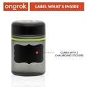 Glass Storage Jar Ongrok Child Resistant 500ml 1 oz. Pack of 2