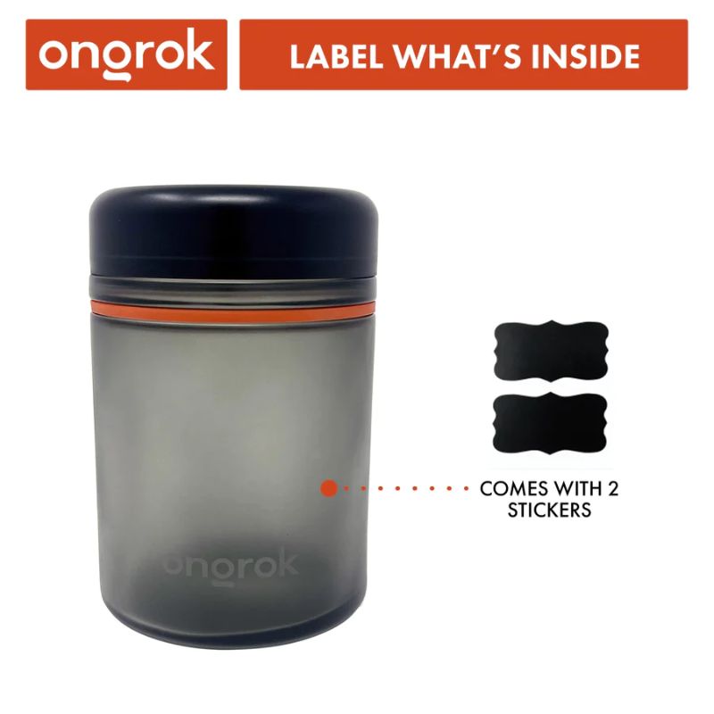 Glass Storage Jar Ongrok Child Resistant 1000ml 2 oz.