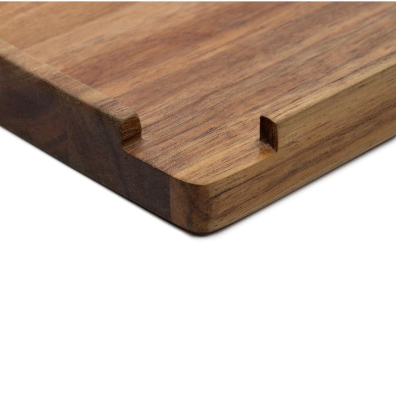 Rolling Tray Ongrok Acacia Wood Tray Medium Leaf