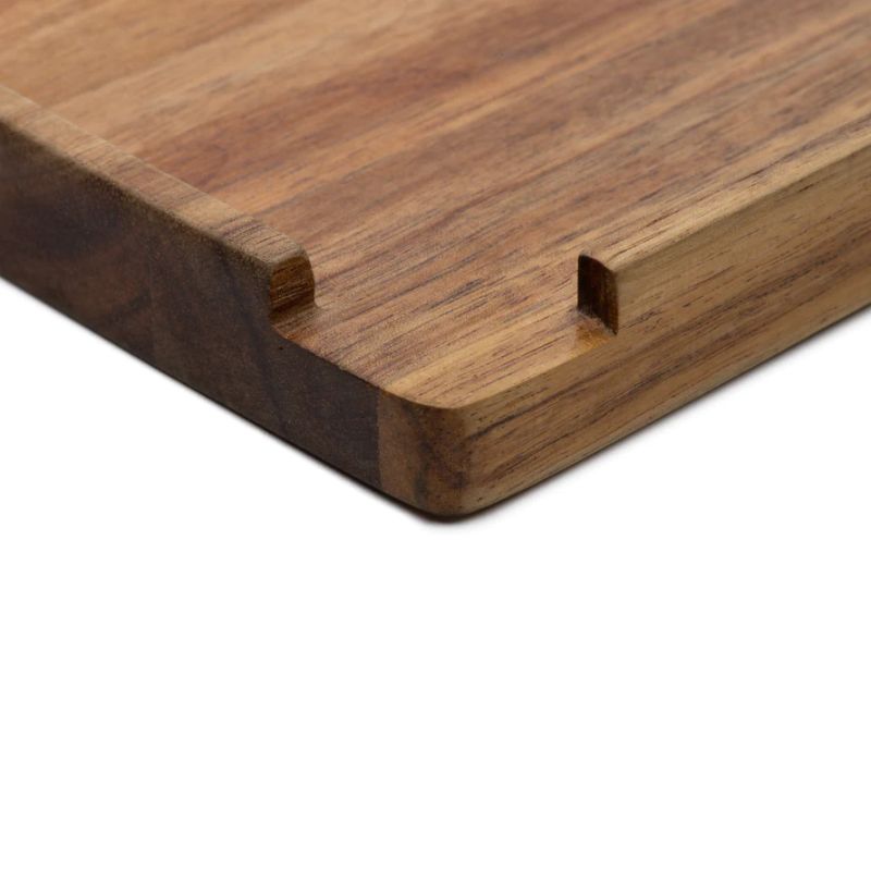 Rolling Tray Ongrok Wood Acacia Tray Medium Stone