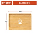 Rolling Tray Ongrok Bamboo Wood Tray Small