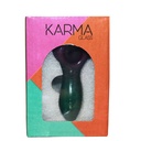 Glass Pipe Karma Metallic Purps & Greens Leaves 4"