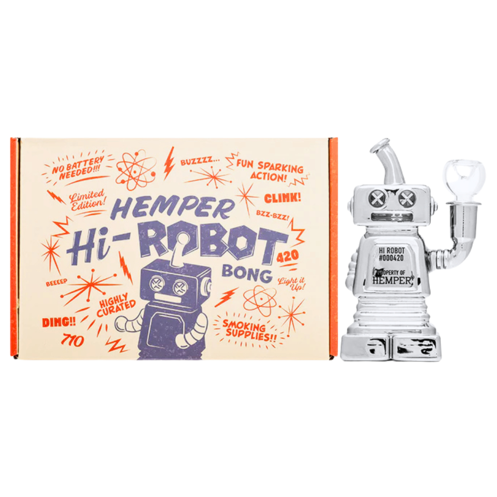 Glass Bong Hemper Hi-Robot 5.9"