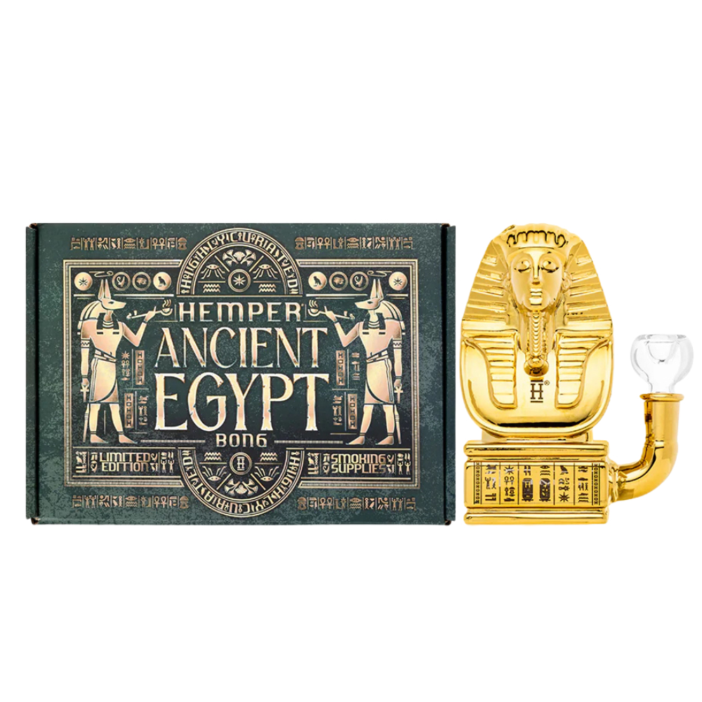 Glass Bong Hemper Ancient Egypt 5.7"