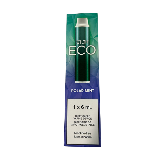 Manitoba *EXCISED* Disposable Vape STLTH ECO Polar Mint (0mg) Box of 6