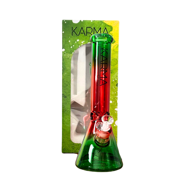 Glass Bong Karma 7mm Two Tone Beaker 14"