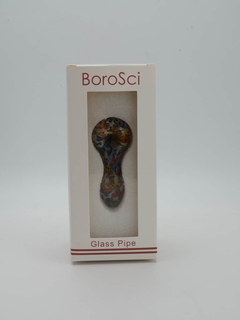 Glass Pipe Borosci Scribbler Design 4.3"