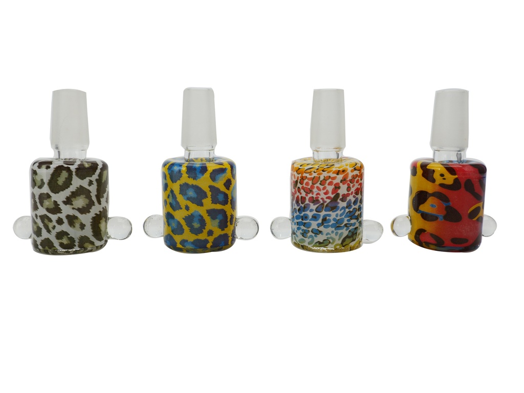 Glass Bowl Karma Animal Print 14mm Box of 12