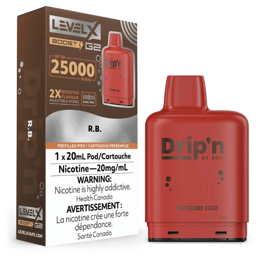 Alberta *EXCISED* Nicotine Pod Drip'n Level X Boost G2 R.B. Box of 6