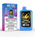 Federal *EXCISED* Disposable Vape Mr Fog NOVA Blue Razz Steezy Dragonfruit Box of 5