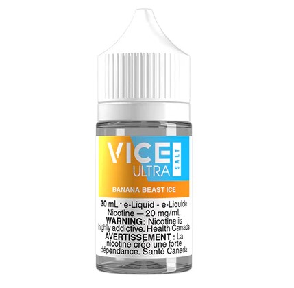 Manitoba *EXCISED* Nicotine Liquid Vice Ultra Salt 30ml Banana Beast Ice