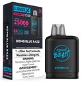 Alberta *EXCISED* Nicotine Pod Flavour Beast Level X Boost G2 Bomb Blue Razz Box of 6