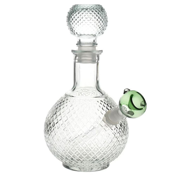 Glass Bong  Vintage Decanter Style 7.5" Assorted colors