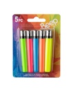 Lighter Beep Regular Fixed Flame Assorted Colors 5 Pack Box of 12