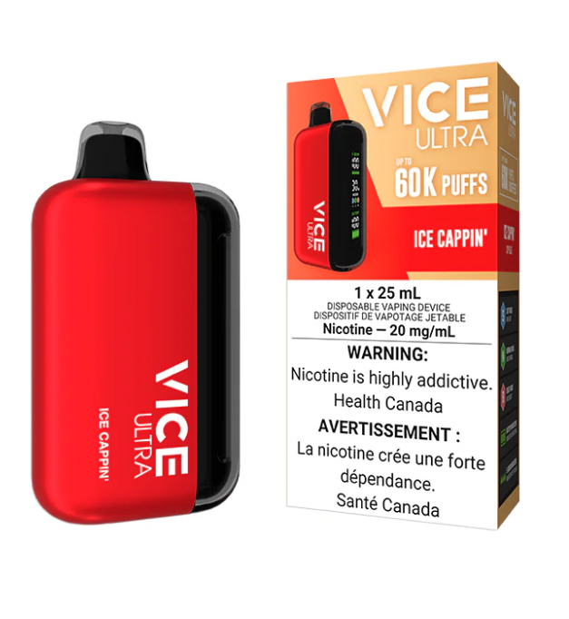 Manitoba *EXCISED* Disposable Vape Vice Ultra 60K Ice Cappin' Box of 4