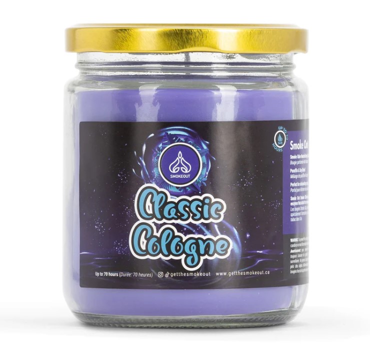 Candle Smoke Out Odor Eliminator 13oz Classic Cologne