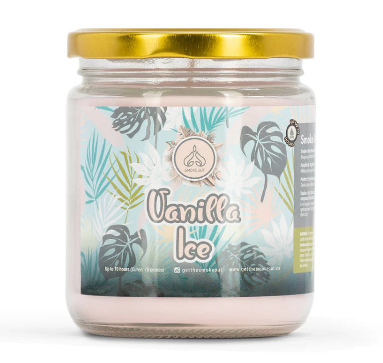 Candle Smoke Out Odor Eliminator 13oz Vanilla Ice