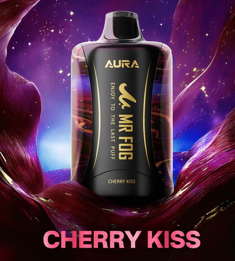 Ontario *EXCISED* Disposable Vape Mr Fog AURA 60K Cherry Kiss Box of 5