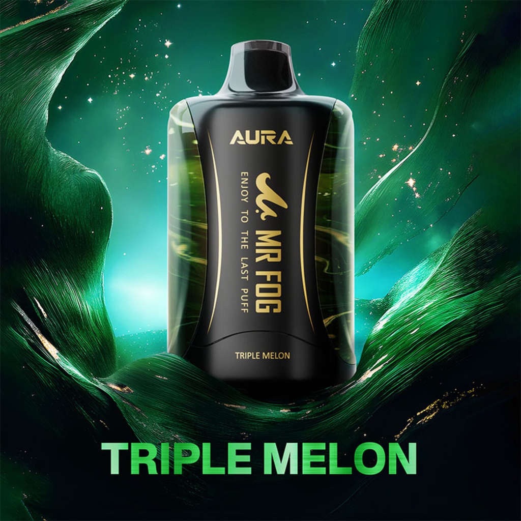 Manitoba *EXCISED* Disposable Vape Mr Fog AURA 60K Triple Melon Box of 5