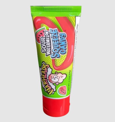Snacks Warheads Sour Watermelon Squeeze Candy 64g Box of 12