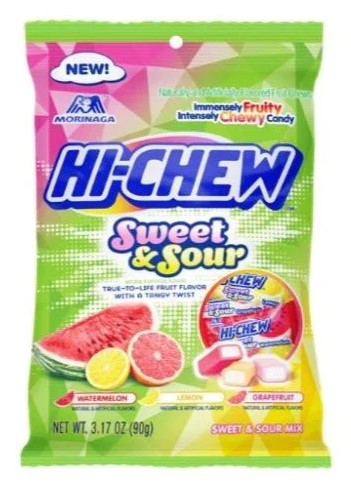 Snacks Hi-Chew Sweet & Sour Bag Box of 6