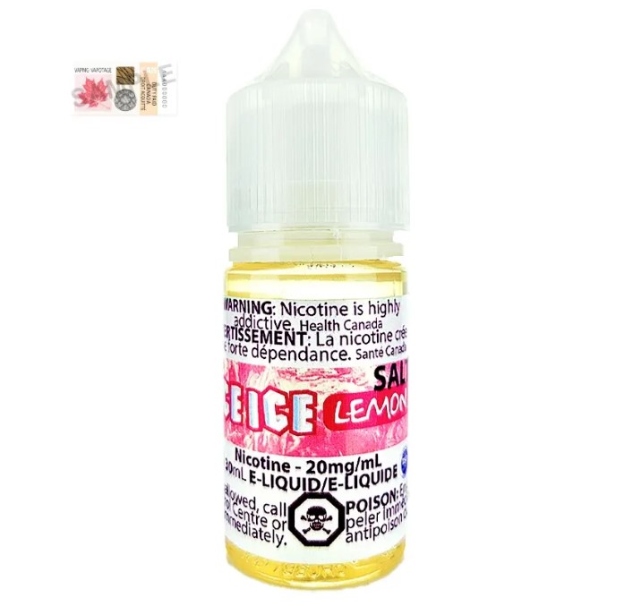 Manitoba *EXCISED* Nicotine Liquid Ice Ice Salt 30ml Lemon