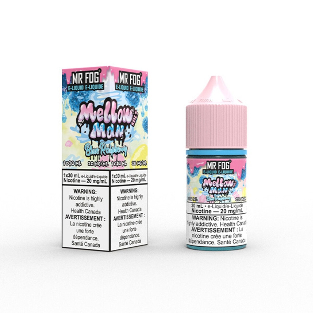 Alberta *EXCISED* Nicotine Liquid Mr Fog Mellow Man Salt 30ml Blue Raspberry