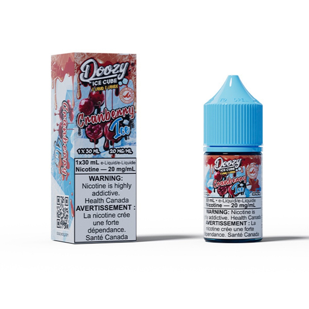 Ontario *EXCISED* Nicotine Liquid Doozy Ice Cube Salt 30ml Cranberry Ice